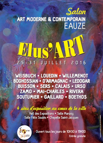 Les oeuvres de 16 artistes au premier Salon Elus'ART d'Eauze (Gers)