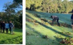 Les bénévoles au nettoyage du Golf d'Arcachon