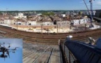 Bordeaux: contrôle des toits de la gare Saint-Jean par drone