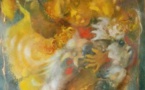Le tableau de Marie-Claire d'Armagnac qui écrit le nom de la liberté