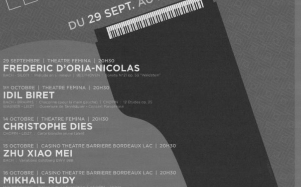Un mois du piano à Bordeaux avec Les Maîtres du Jeu