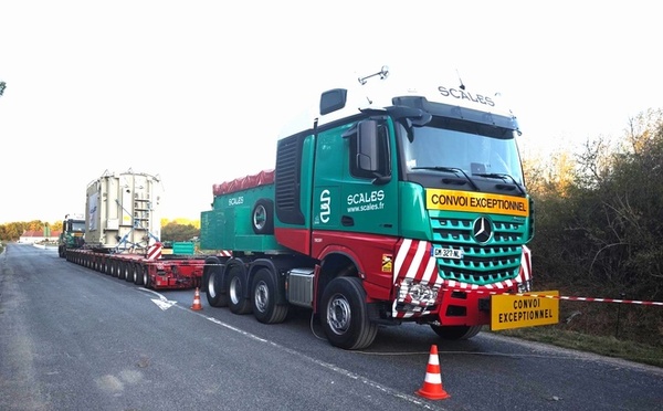 Mérignac: arrivée d’un transformateur géant