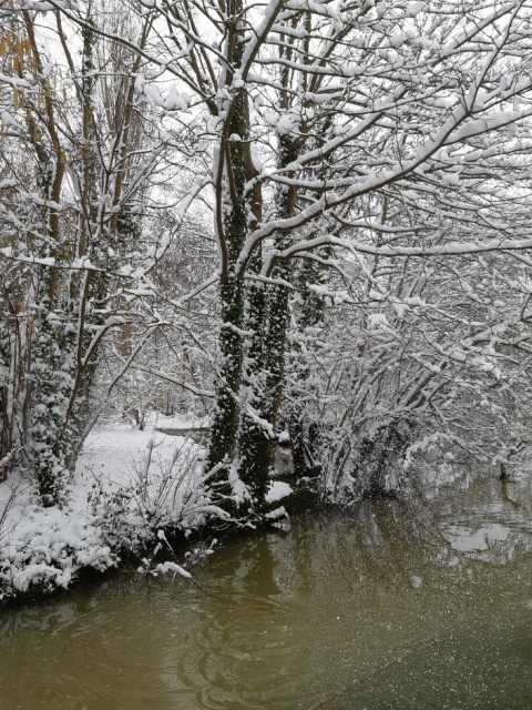 Neige en région parisienne - berges de l'Oise -6 février 2018 (ph CE) Neige en région parisienne - berges de l'Oise -6 février 2018 (ph CE)